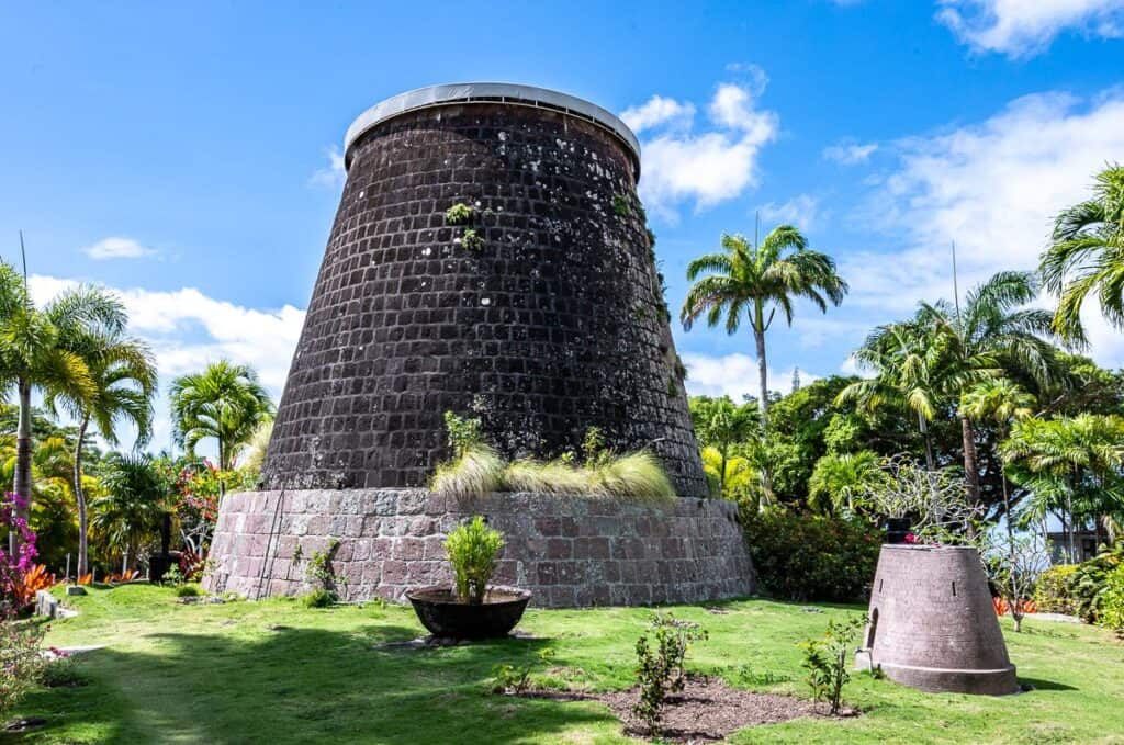 Historic sugar mill at Monpelier Nevis
