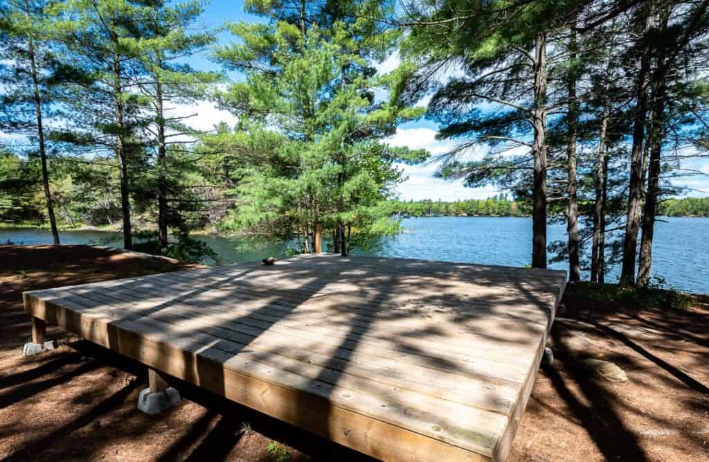 Campsite 15 on Big Salmon Lake is a beauty