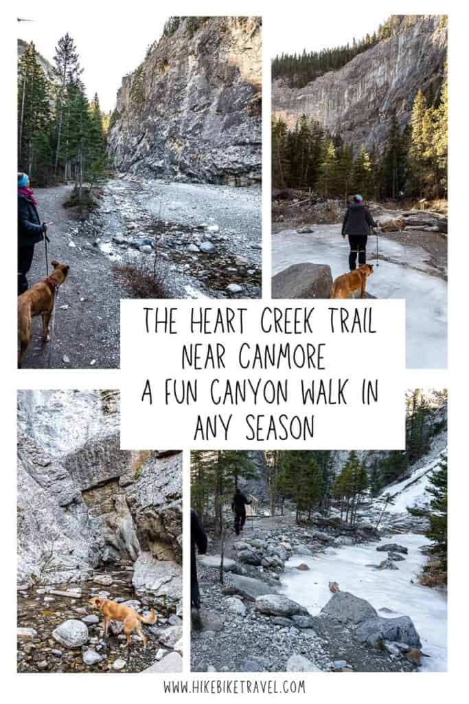 The Heart Creek Trail near Canmore - a fun canyon walk in any season