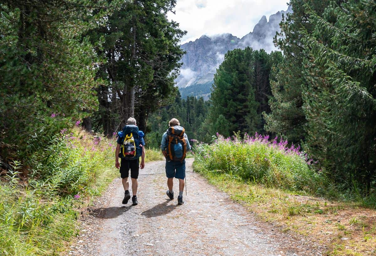 Easy road walking through pretty pastoral landscapes