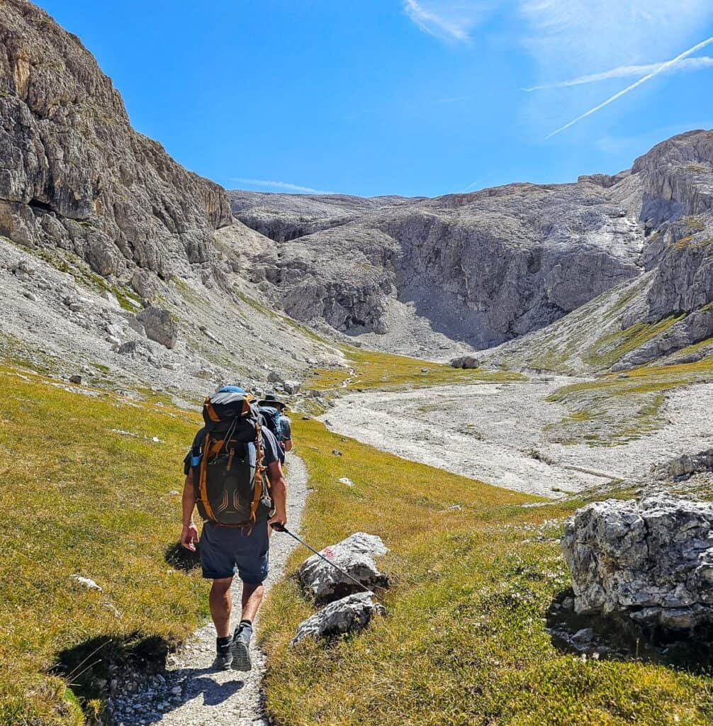 One more climb and we'll be at the Rosetta Hut - our last night on the Alta Via 2
