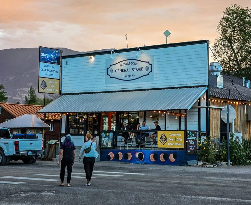 The Bristlecone General Store in Baker is a great place to stock up on food, baked goods and drinks