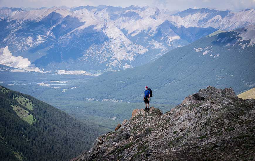 John at the end of Centennial Ridge