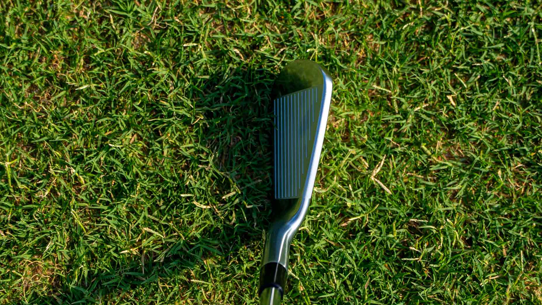 Callaway X Forged irons at address.