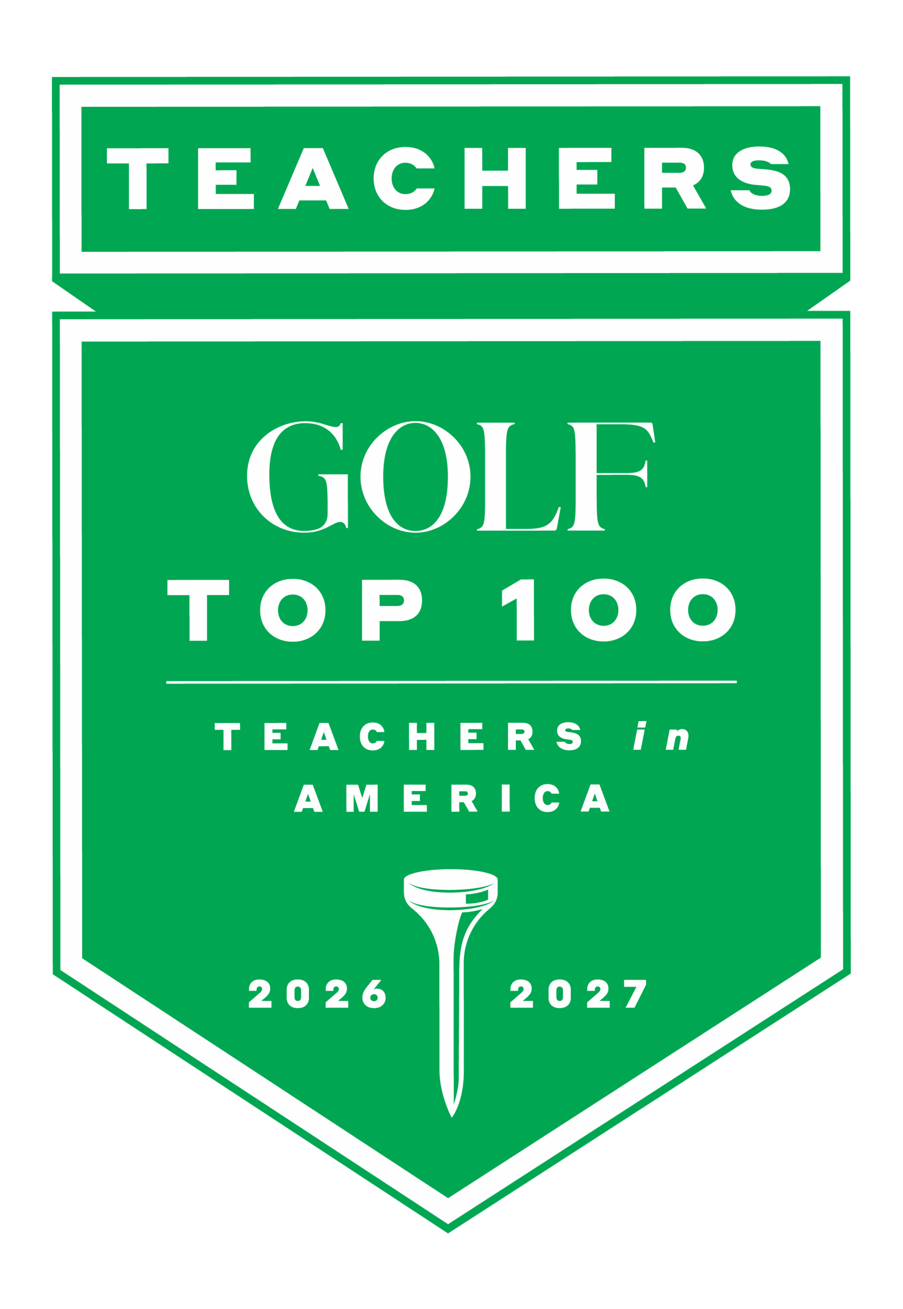 GOLF Top 100 Teacher crest