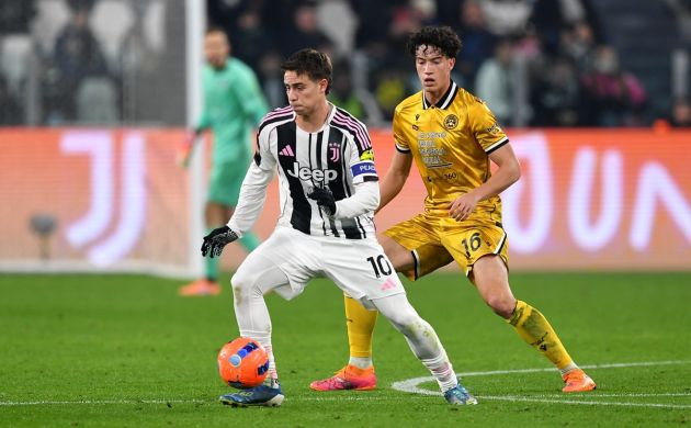 Kenan Yildiz in action against Udinese