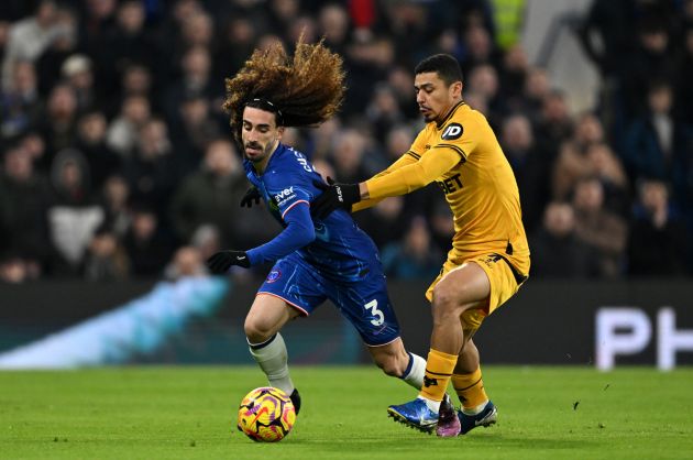 Andre in action against Chelsea