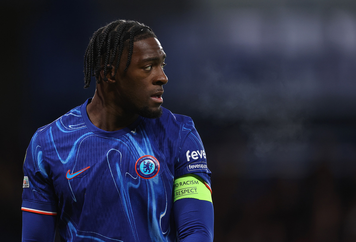 Axel Disasi in action for Chelsea