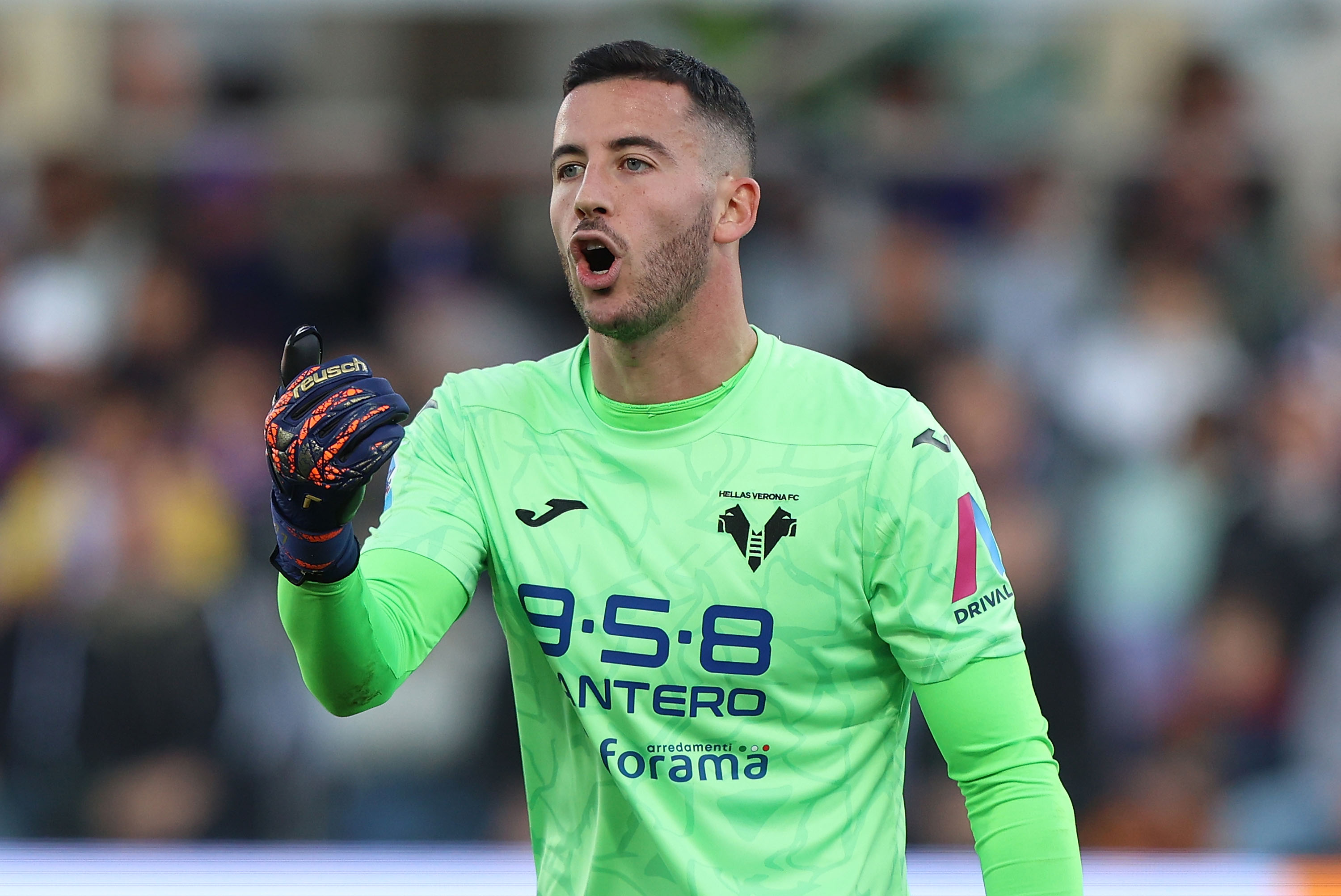 Lorenzo Montipo in action for Verona