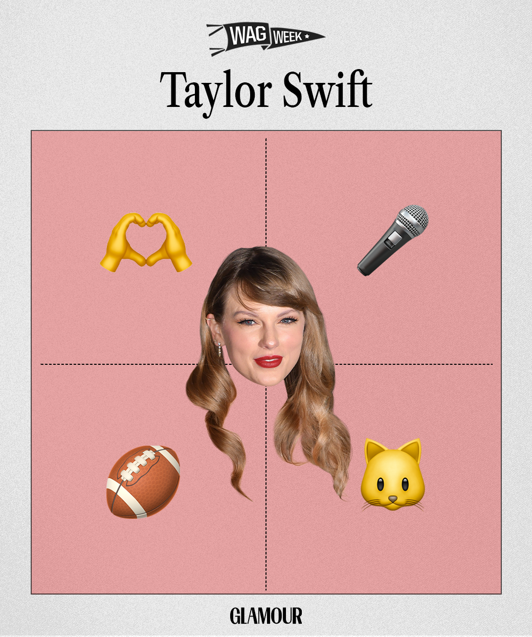 Image may contain Taylor Swift Electrical Device Microphone Adult Person Face Head Advertisement Ball and Rugby