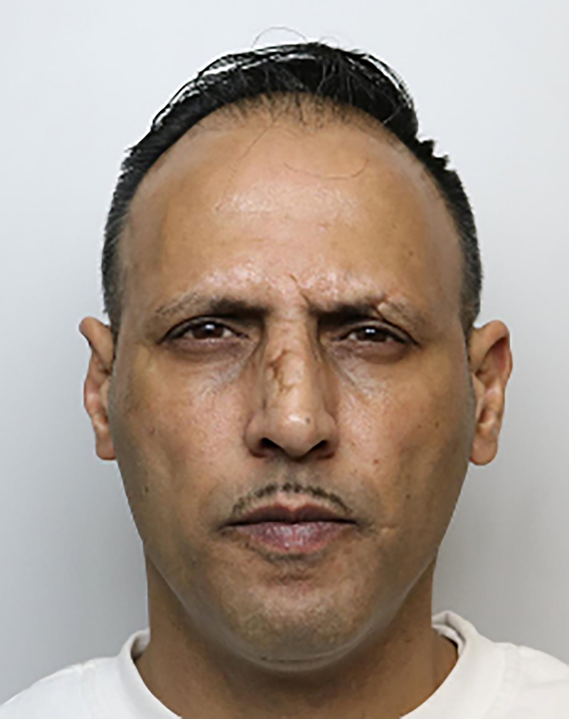 PICTURED Ibrar Hussain 47 of Keighley was jailed for 6 and a half years after being found guilty of two counts of rape. Three members of grooming gang which targeted teenage girls in 1990s jailed Two girls who were passed between men in a grooming gang for sex were treated as ?authoresses of their own misfortune? by police and social services, a judge said, as he jailed three of those involved. Ibrar Hussain, 47, Imtiaz Ahmed, 62, and Fayaz Ahmed, 45, were sent to prison for six and a half years, nine years, and seven and a half years respectively at Bradford Crown Court on Friday, by a judge who described how they raped one of the girls in Keighley, West Yorkshire, in the 1990s, when she was 13 or 14.