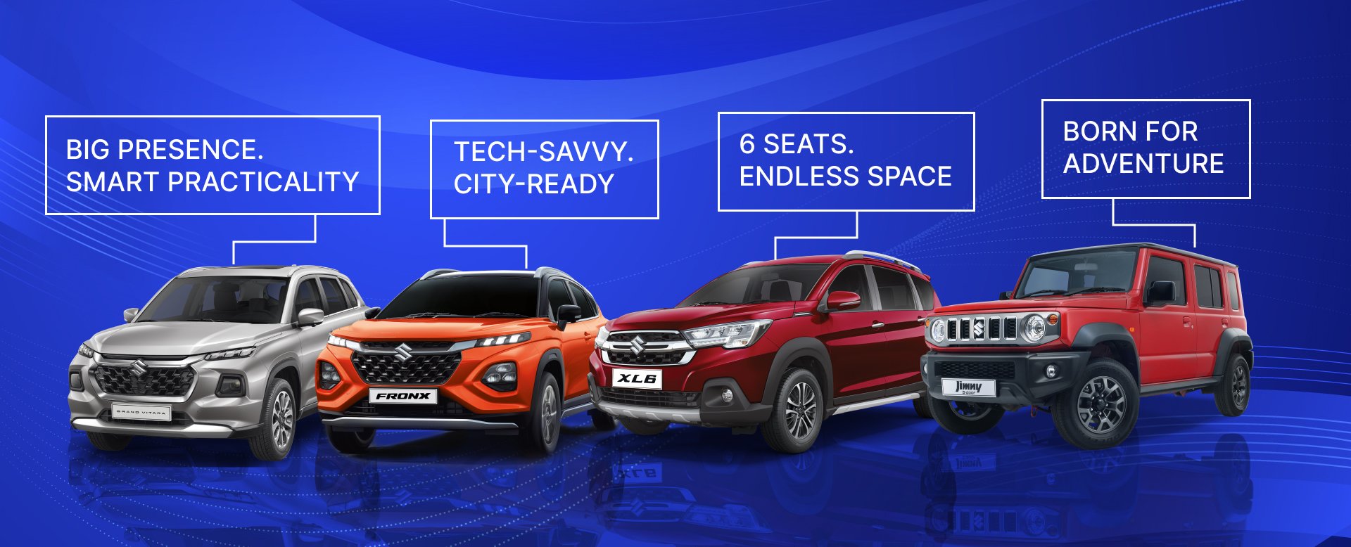 Suzuki SUV line up header image 
