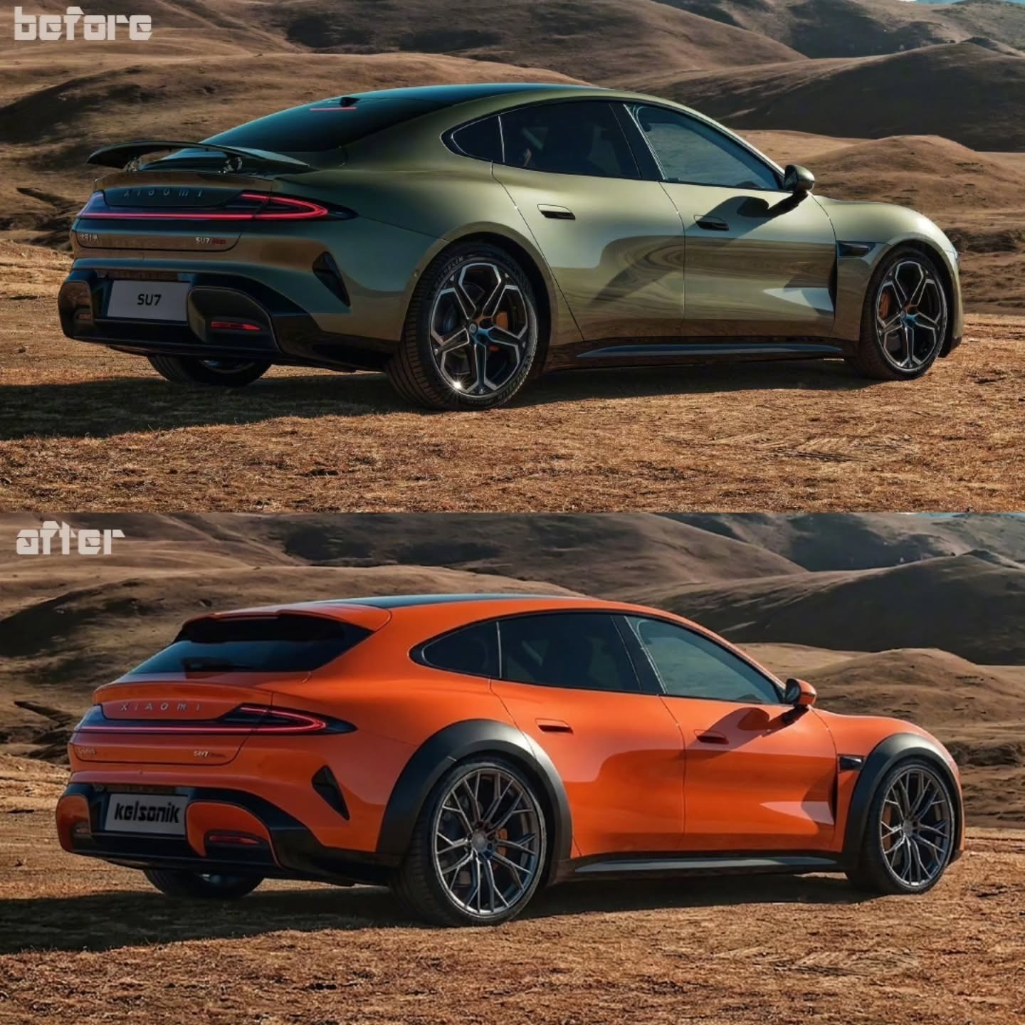 Xiaomi SU7 Cross Wagon Rendering (7)