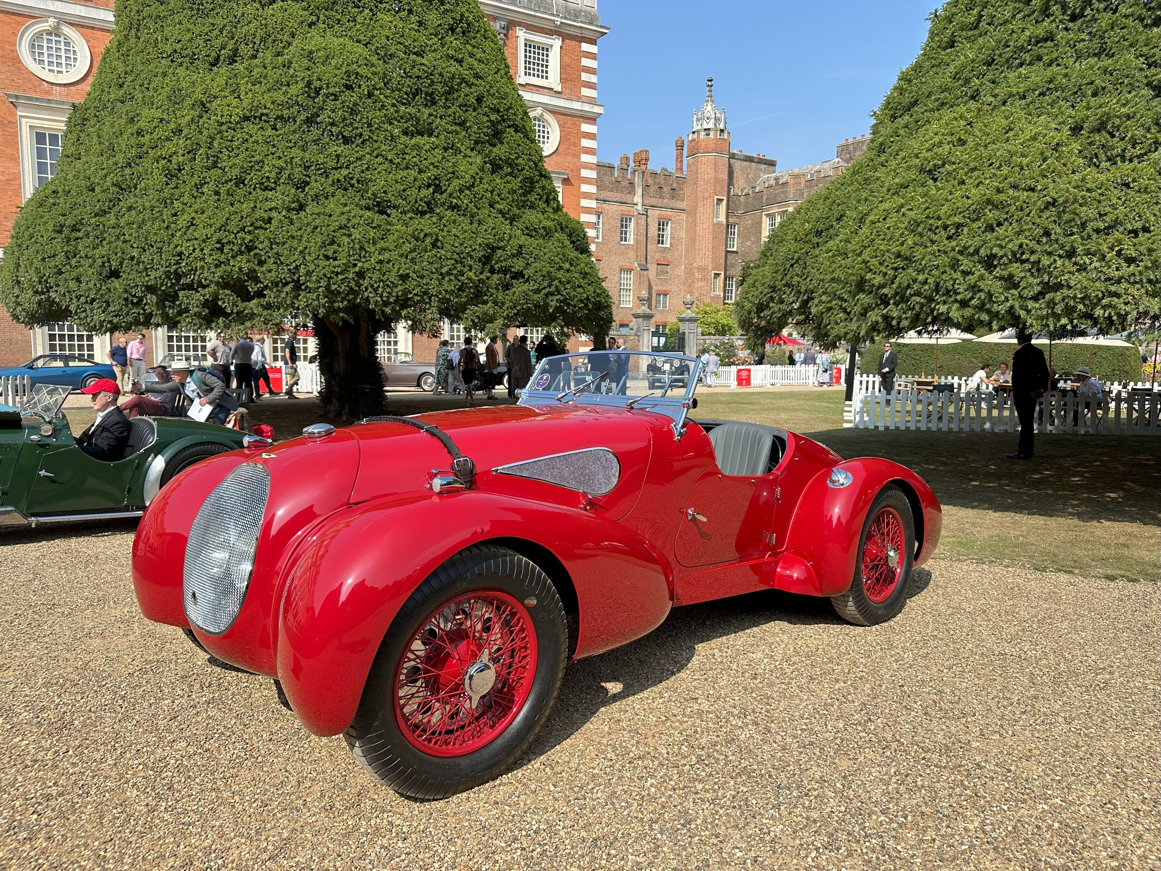 1940 Aston Martin Speed Model Type C, front left side, featured at the Concours of Elegance 2024.