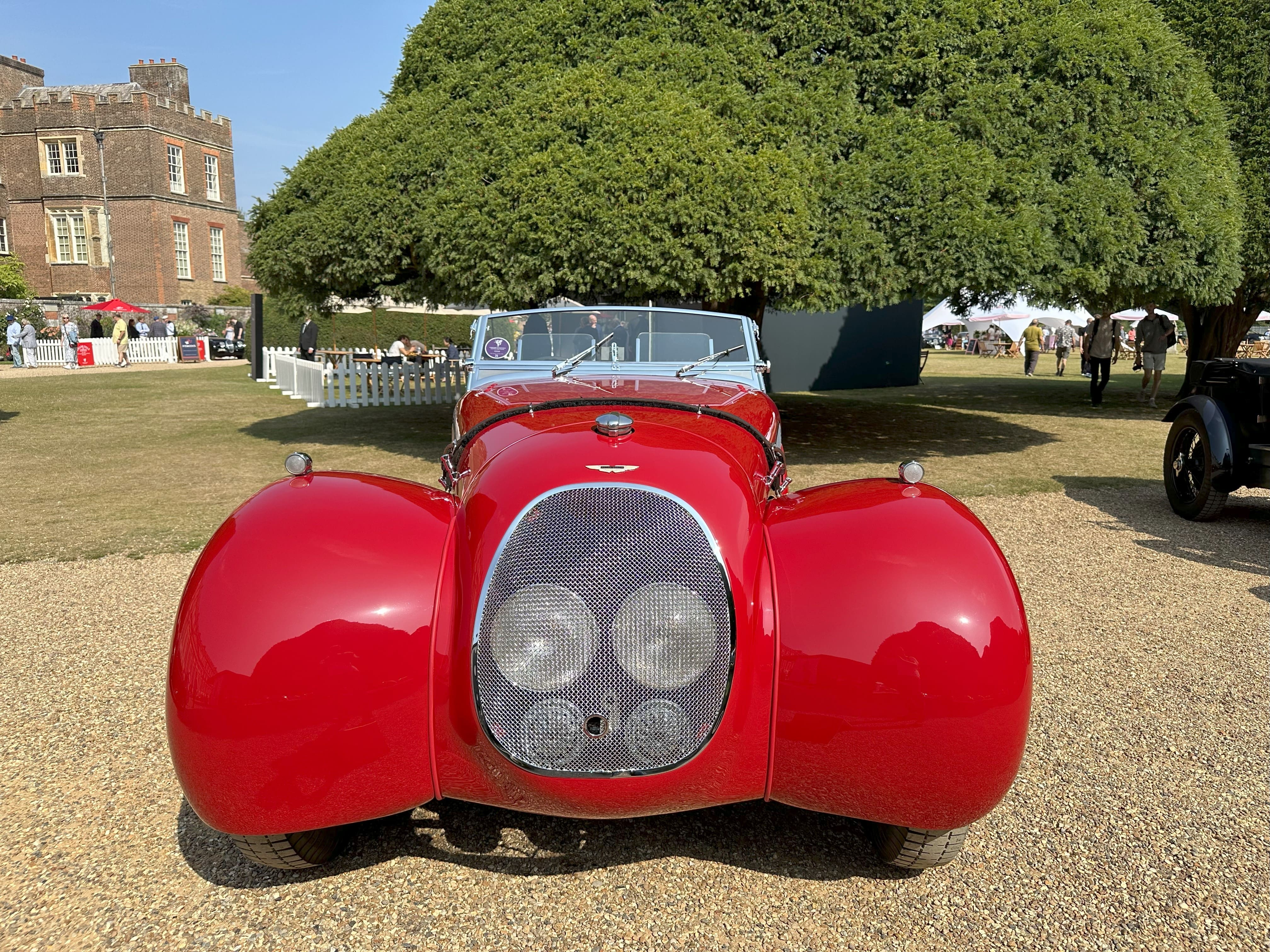 1940 Aston Martin Speed Model Type C, front view, featured at the Concours of Elegance 2024.