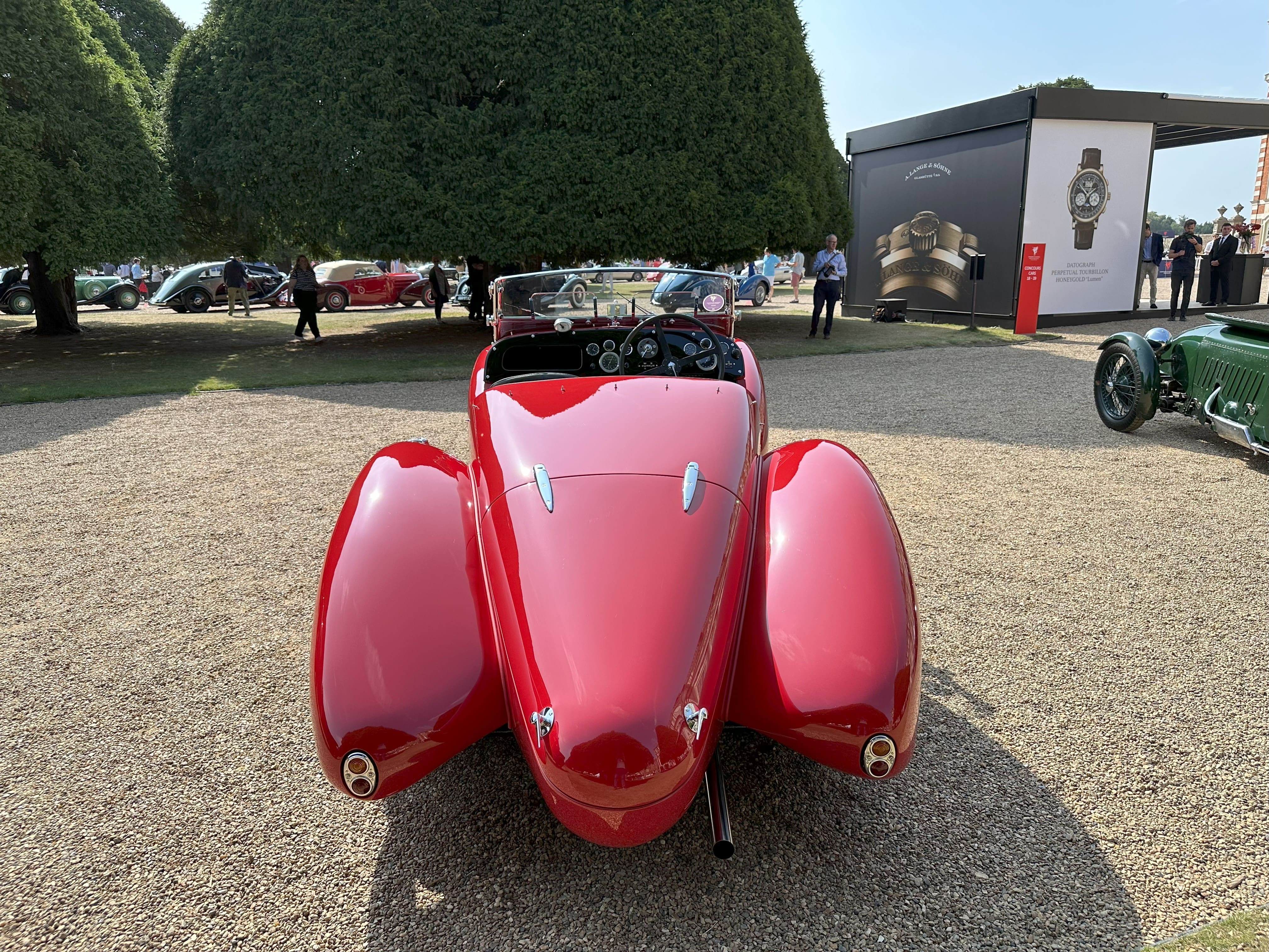 1940 Aston Martin Speed Model Type C, rear, featured at the Concours of Elegance 2024.