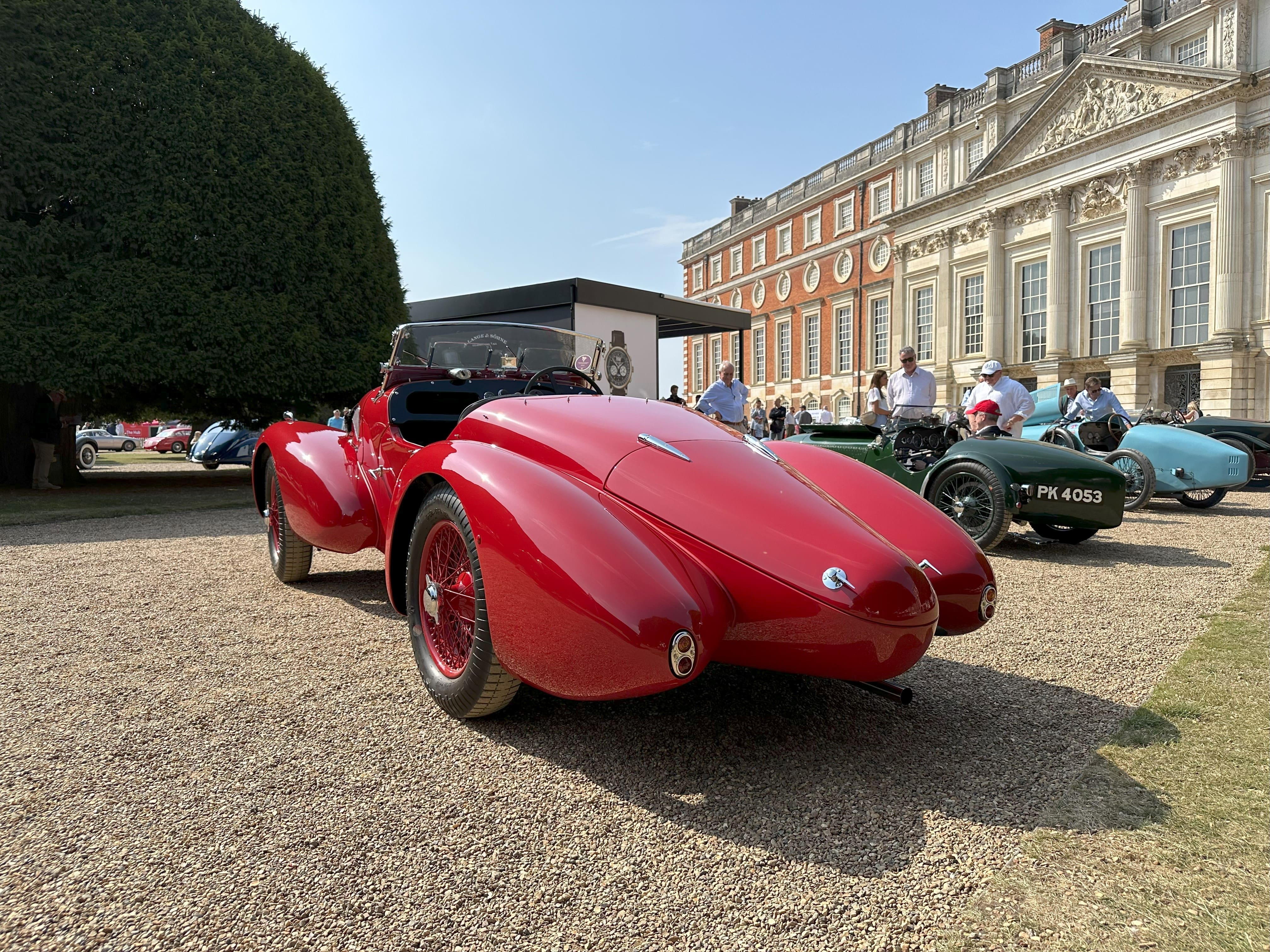 1940 Aston Martin Speed Model Type C, rear left side, featured at the Concours of Elegance 2024.