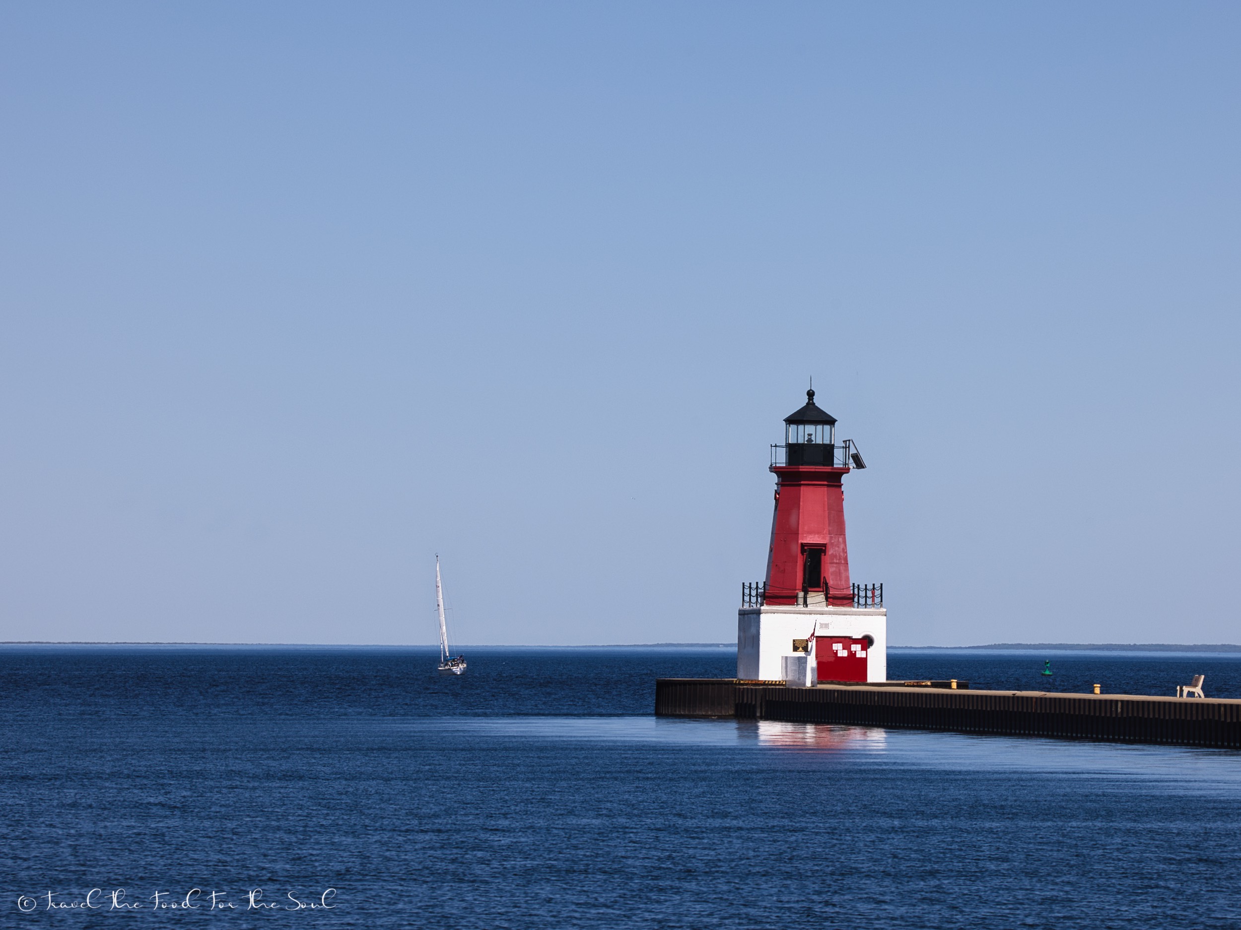 Menominee North Pier Lighthouse Upper Michigan Lighthouses