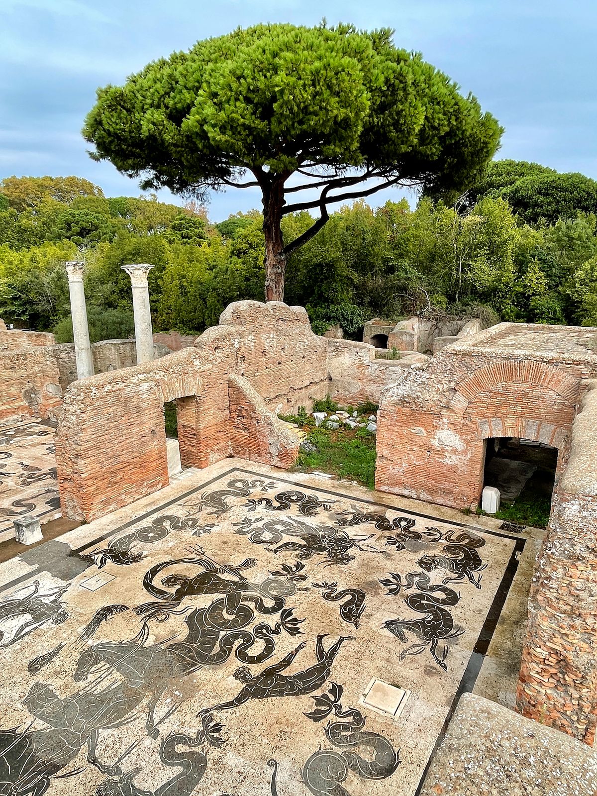 Ostia Antica in Lazio. Italy