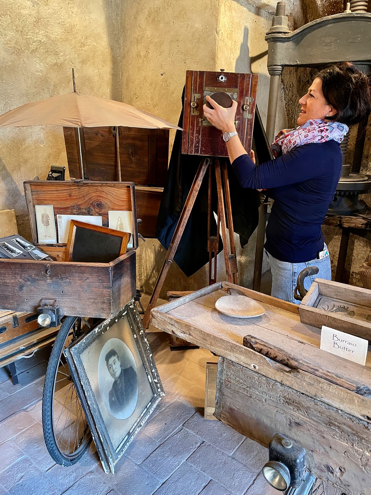 Il Mulino dei Mestieri, a private collection of craftsmen bicycles, in Civitella d'Angliano, Lazio