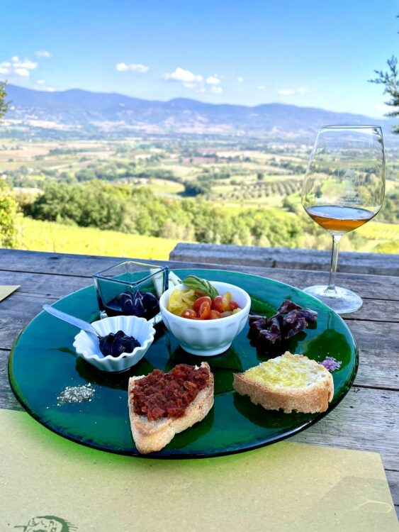 Wine Tasting at Trebotti winery in Lazio, Italy.