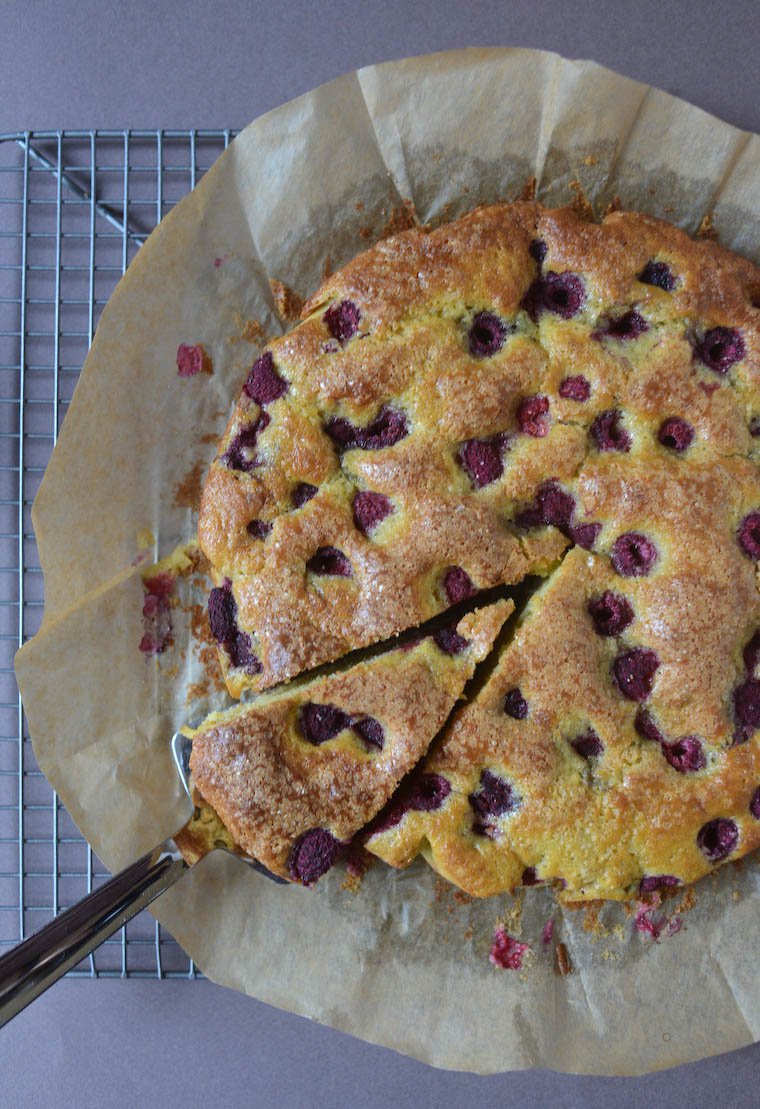 Raspberry Yogurt Cake